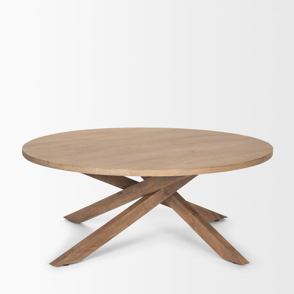 Solana Light Brown Wood Coffee Table