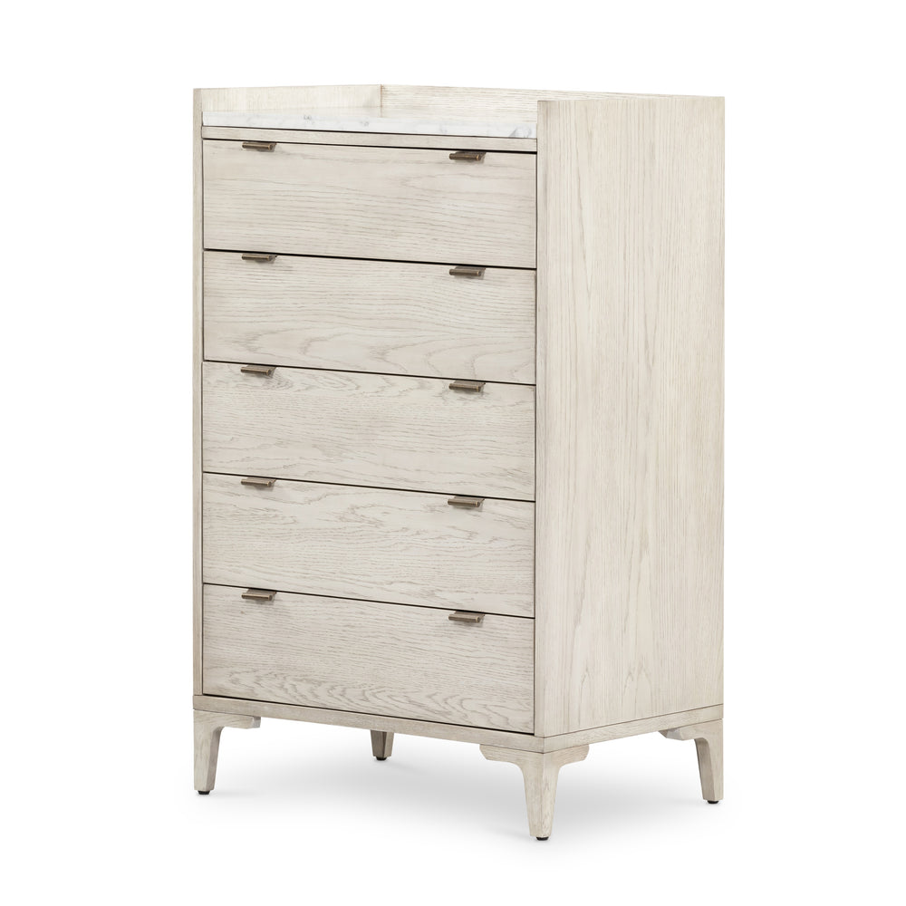 Viggo Tall Dresser In Vintage White Oak