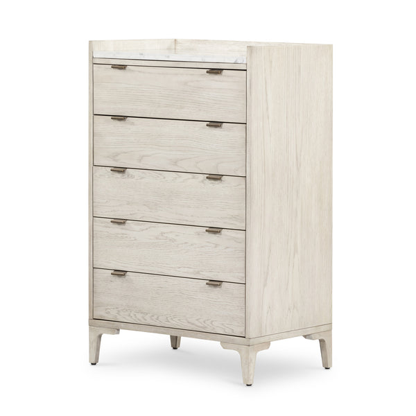 Viggo Tall Dresser In Vintage White Oak