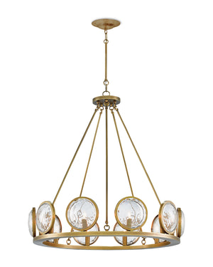 MarjieScope Chandelier In Antique Brass