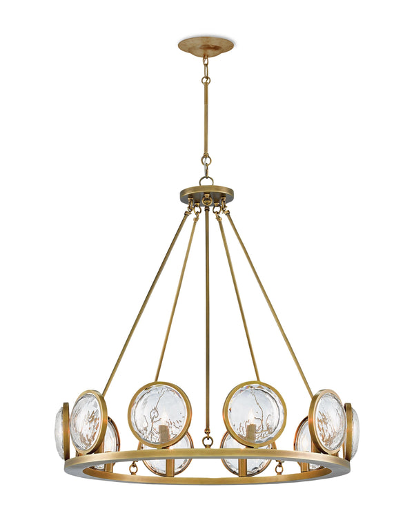 MarjieScope Chandelier In Antique Brass