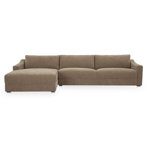 Moe's Farrow Taupe Chenille Left Sectional