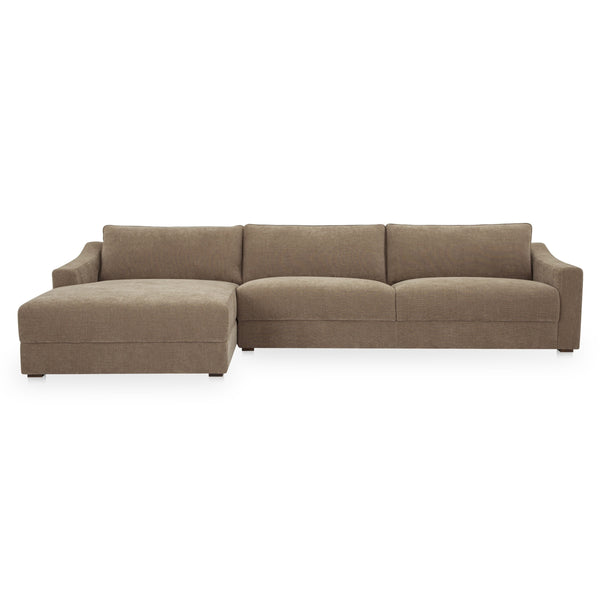 Moe's Farrow Taupe Chenille Left Sectional