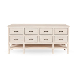 Creamwood Workstation - White Washed Finish