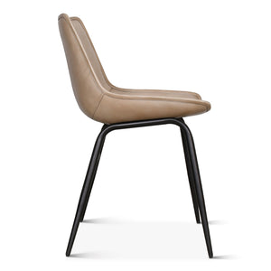 Essex 18" Leather Dining Chair, Dusty Tan