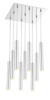 Forest 9 Light Island/Billiard in Chrome Finish