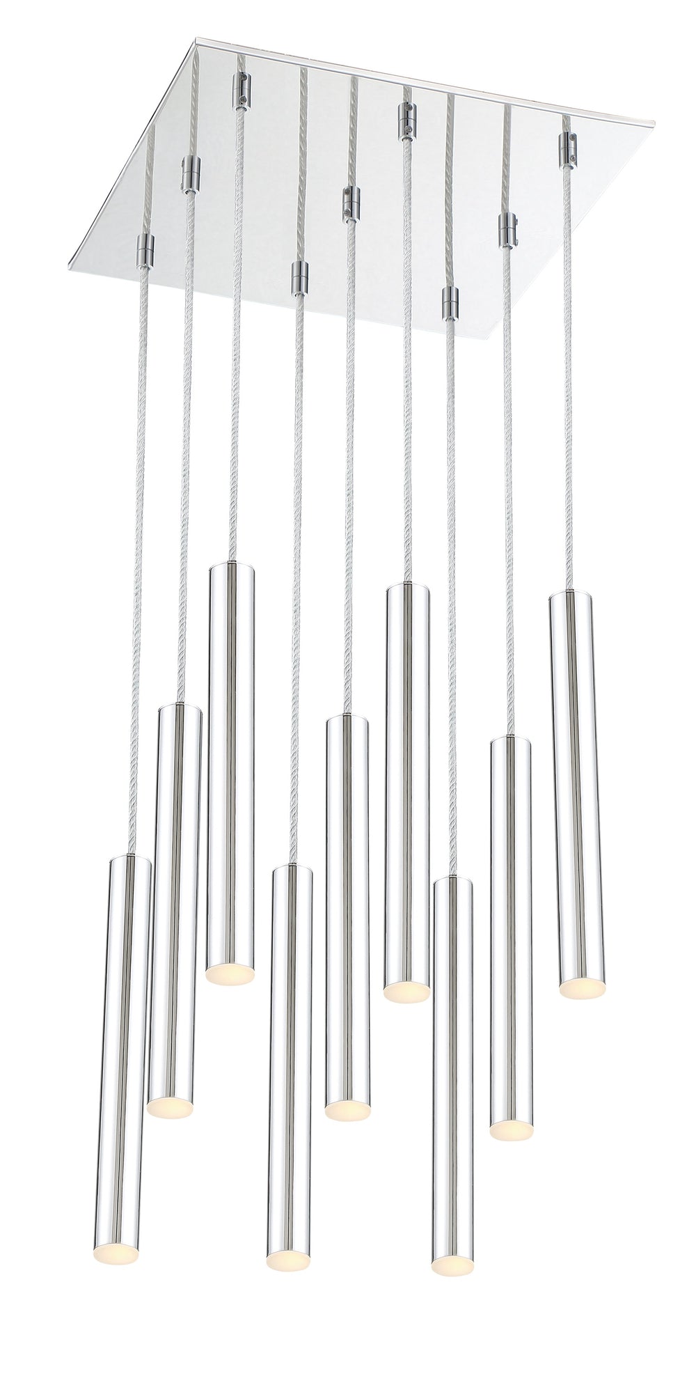 Forest 9 Light Island/Billiard in Chrome Finish