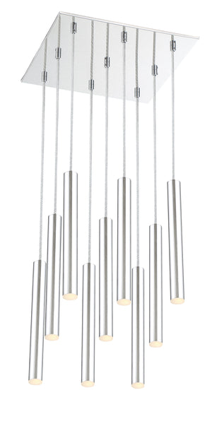 Forest 9 Light Island/Billiard in Chrome Finish