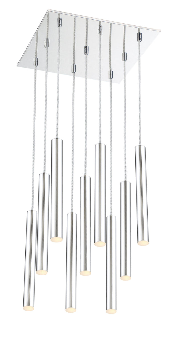 Forest 9 Light Island/Billiard in Chrome Finish