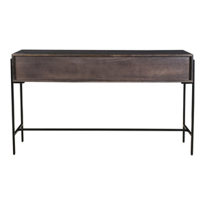 Tobin Console Table in Light Brown Mango Wood