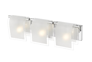 Zephyr 3 Light Vanity  in Chrome Finish