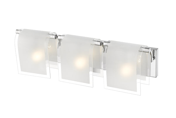 Zephyr 3 Light Vanity  in Chrome Finish
