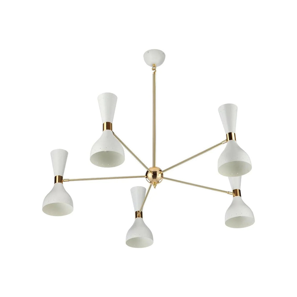 Piedad 5 Light Chandelier - White