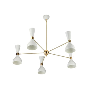 Piedad 5 Light Chandelier - White