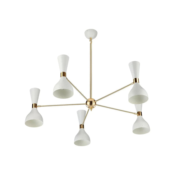 Piedad 5 Light Chandelier - White