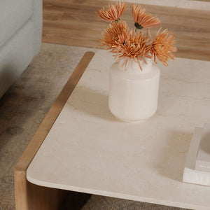 Moe's Lane Coffee Table with Botticino Marble Top