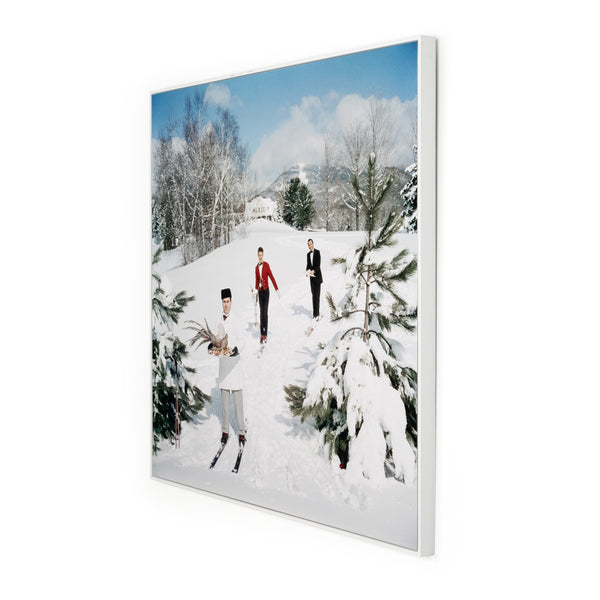 Skiing Waiters (48" X 48") In Slim Aarons's Showcase In Photography Art