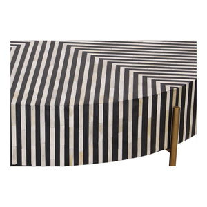 Moe's Chameau Large Coffee Table in Black/White