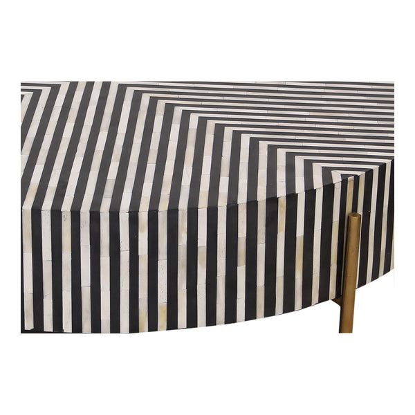 Moe's Chameau Large Coffee Table in Black/White
