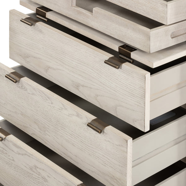 Viggo Tall Dresser In Vintage White Oak