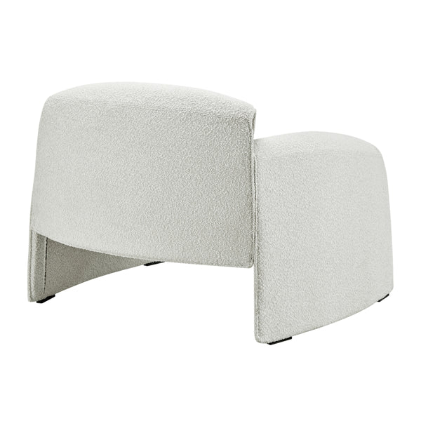 Hilda Fabric Accent Arm Chair, Boucle Beige