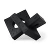 Linx  Small Matte Black Resin Sculpture Decorative Object