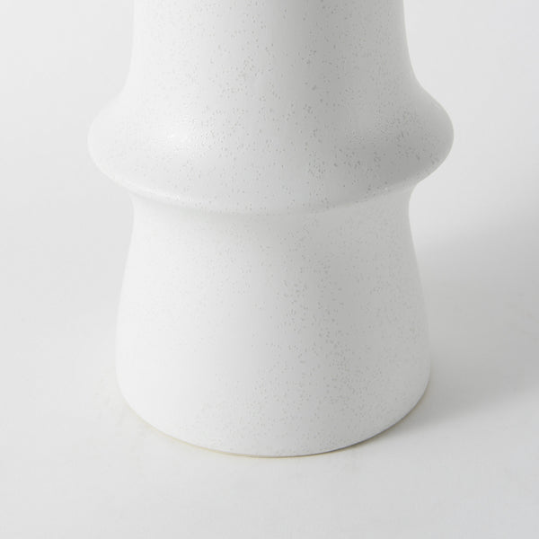 Laforge 17.3H White Ceramic Vase