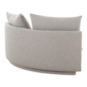Moe's Rosello Corner Chair in Light Grey