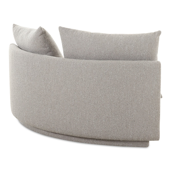 Moe's Rosello Corner Chair in Light Grey