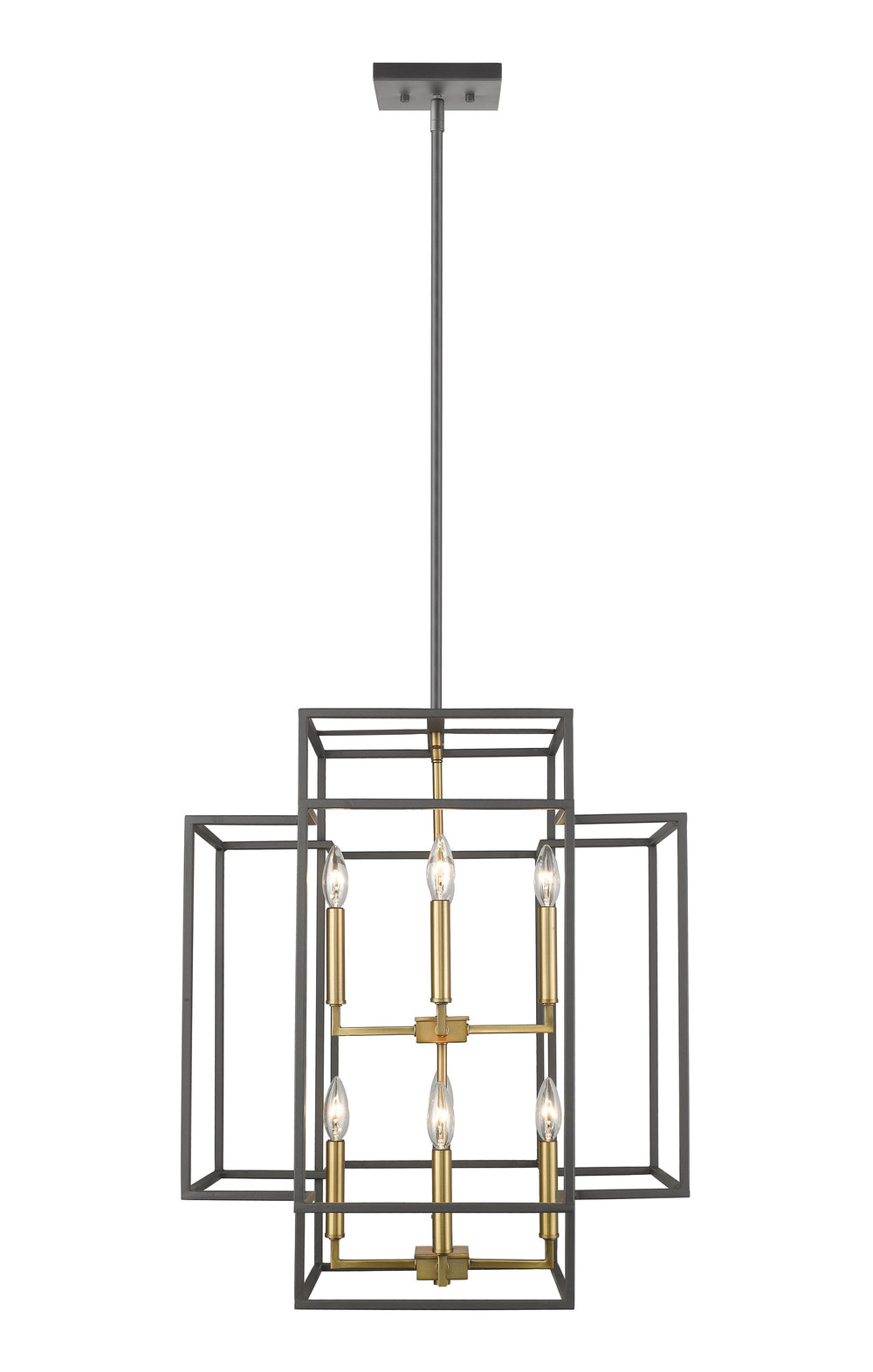 Titania 8 Light Pendant in Bronze + Olde Brass Finish