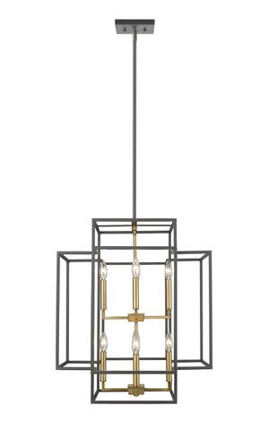 Titania 8 Light Pendant in Bronze + Olde Brass Finish