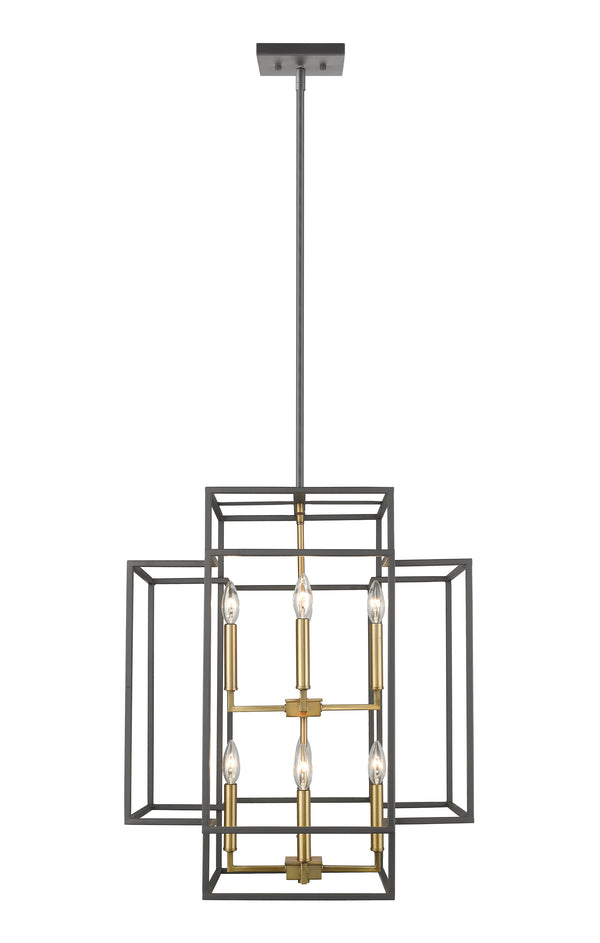 Titania 8 Light Pendant in Bronze + Olde Brass Finish