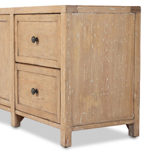 Gaines Media Console In Aged Light Pine
