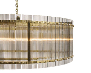 KORE CHANDELIER - LARGE - BRASS - CLEAR