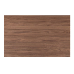 Miri Coffee Table in Walnut with Open-Shelf Design