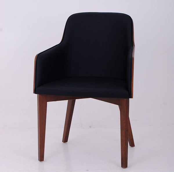 Hudson Arm Plywood/Wb In Black Leather