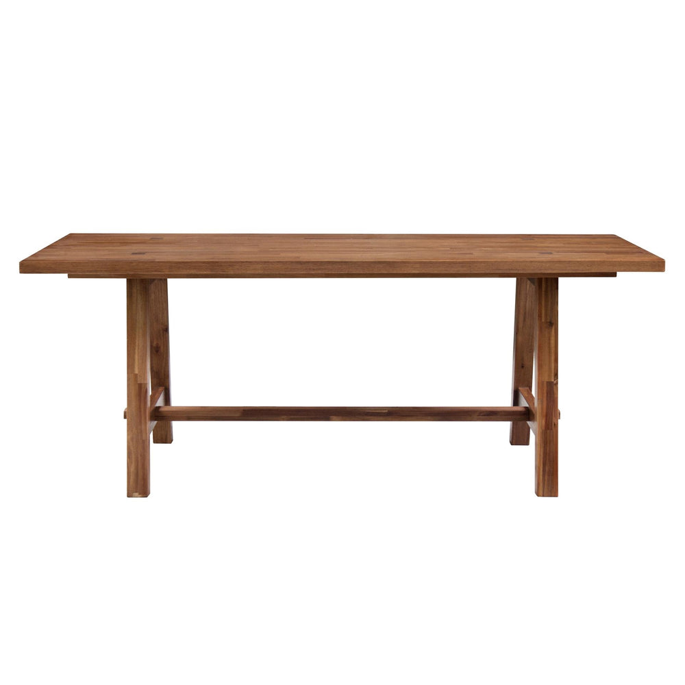 Bedford 79" Rect. Dining Table "A" Base In Brushed Brown 
