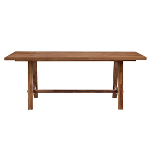Bedford 79" Rect. Dining Table "A" Base In Brushed Brown 