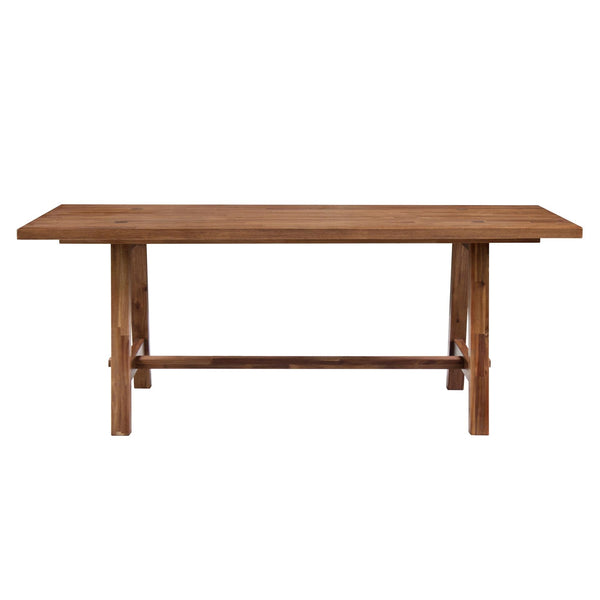 Bedford 79" Rect. Dining Table "A" Base In Brushed Brown 