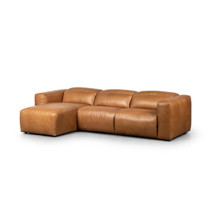 Radley Power Recliner 3-Piece Sectional W/ Chaise - Sonoma Butterscotch