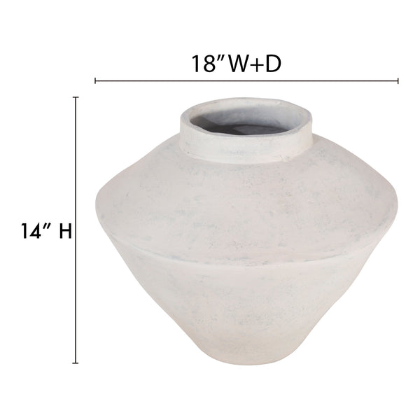 Raja Large Decorative Vessel in Beige EcoMix