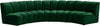 Lynda 4pc. Modular Sectional In Green Velvet