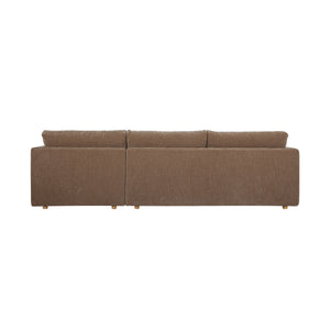 Bryn Sectional Right Camel with Oak Legs