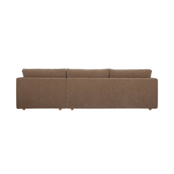 Bryn Sectional Right Camel with Oak Legs