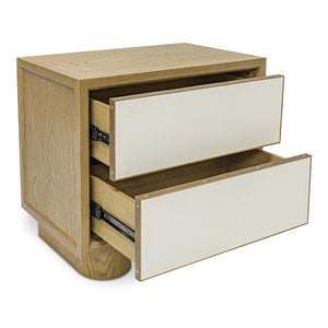 Moe's Marcelle Nightstand with Shagreen Door