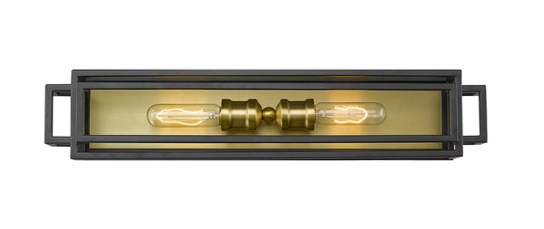 Titania 2 Light Vanity in Bronze + Olde Brass Finish
