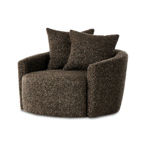 Chloe Swivel Chair In Ivan Granite