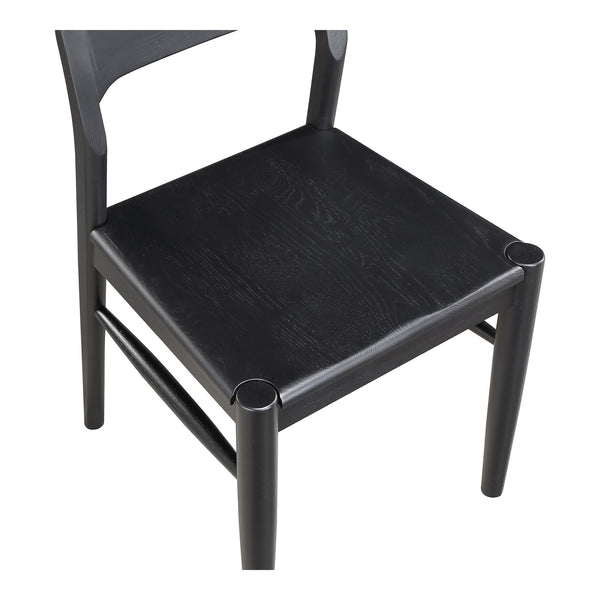 Moe's Owing Dining Chair Set in Black Oak