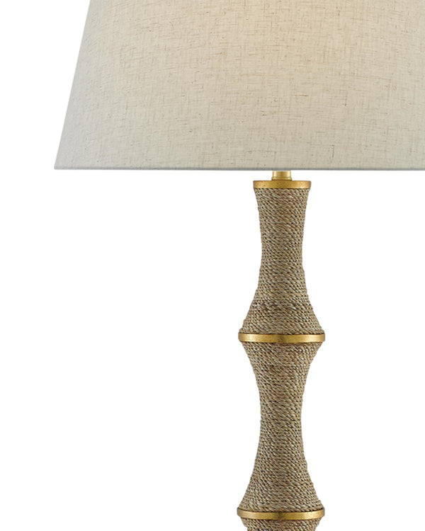 Bourgeon Floor Lamp In Natural & Gold