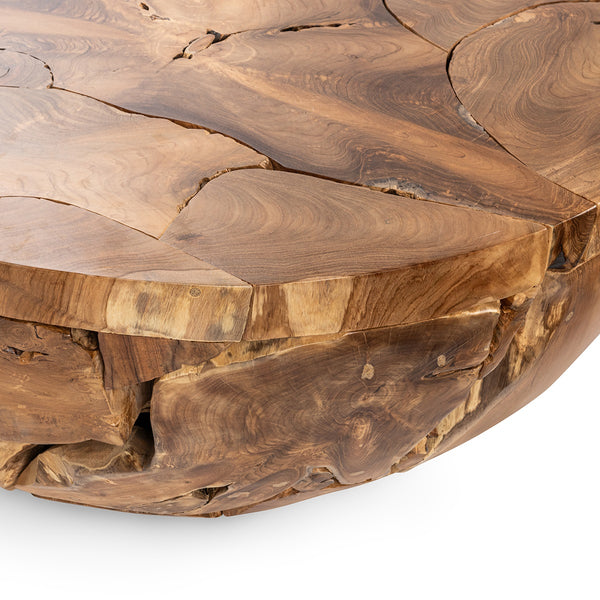 Garford Solid Wood Round Coffee Table - Natural